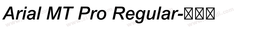 Arial MT Pro Regular字体转换